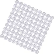 Haofy Microphone Cover, 100pcs Non-woven Noise Reduction Microphone Cover Dustproof and Sweatproof (White red dots)