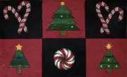 Accent Rug by Nourison (18”x30” Plush Holiday Grid Accent Rug / Brand New)