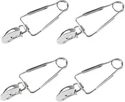 Amosfun BBQ Tongs for Cooking 4pcs Spring Food Clamp Stainless Steel Snail Tongs