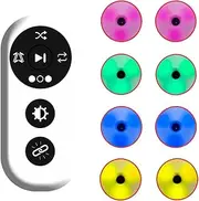 Reaction Training Lights - 4 Modes & 4 Light Color - Remote Control - Improve Speed, Agility and Reaction Time - Perfect for Sports and Fitness,8 Lights