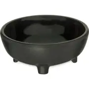 Carlisle 087303 Black 3 Oz. Melamine Molcajete Ramekin - 48 / CS