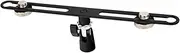 TENOL Mas020, Adjustable Stereo Microphone Bar, with 5/8inch Screws, for Accommodates Two Microphones, Vocal Recording Press Conference Broadcasting