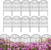 Decorative Fence for Garden | Decorative Garden Fence | 10x Fencing Decor Temporary Solution Weather Resistant Lawn Outdoor Patio Yard Pet Area