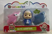 Cocomelon JJ Bath Time Toy Squirters Playset Jazware Bathtub Fun Ages 18 mos+