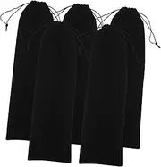 MUCKLILY 5Pcs Curling Iron Holder Travel Bag Heat Resistant Flat Iron Sleeve Storage Case with Drawstring for Easy Access Portable Design for Travel Home Use Durable Practical