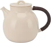 Oreilet Ceramic Tea Pot, 800ML Stylish Hot Water Tea Kettle Pot, Boil Water for Loose Milk, Heatproof Blooming Teapot for Induction Cooker, Gas Stove, Electric Stove, Ceramic