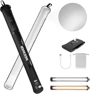 NEEWER BASICS 21W Handheld LED Fill Light 35.5"/90cm, Bi Color Portable Inflatable TPU Video Lighting, 2700-6500K 1300Lux 12 Effects CRI95 2500mAh Battery, for Studio Photography Video Recording,GC21B