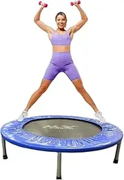 Rebounder Trampoline for Adults, 40 Inch Mini Trampoline for Kids and Toddlers Fitness Exercise, Indoor/Outdoor Bouncing Activities, Max Load 150KG,Easy to Assemble, Stable Design