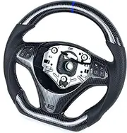 Carbon Fiber Car Accessories Compatible With BMW E90 E92 E93 E87 E8X Alcantara Sports Steering Wheel(C-Class W205 15-18A)