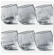 McDonald’s 50 Years Of Macca’s Wobble Glass Full Set (6) sIX