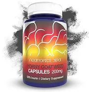 Horny Goat Weed Capsules | 200mg | 30 Count | Minimum 50% Icariin | Epimedium brevicornum