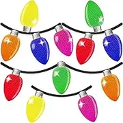 BEZANU Car Decorative Magnets Set, 12 PCS Reflective Light Bulb Magnets with 6 Lines for Xmas, Birthday, Mailbox, Window, Home Decoration (Colorful)