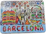 Barcelona Magnet, Sagrada Familia, Park Guell, Travel Souvenirs, Gaudí Mosaic, Dalí Museum, Barcelona Souvenir, Modernist Art, Emotional Gift, Decoration
