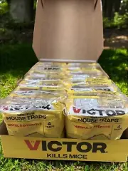 Victor Mouse Traps 72 Traps Total Factory Case Clearance EZ Set
