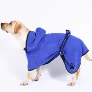 Dog Cat Bathrobe Towel M-XL Pet Bath Medium Large XL Microfiber Drying Robe