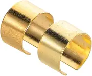 NOLITOY Copper Battery Terminal Connectors Kit Car Battery Terminal Connector Set Brass Ends and Wire Clamps Black Finish