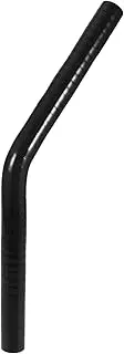 CCWUTQF 45 Degree 9.5/11/13/16/19/22/25/28/32/35/40/45/48/54MM Elbow Silicone Hose Coupler Intercooler Tube 150 * 150MM Black(40mm 45 Degree)