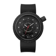 OULM Men's Sport Watch Unique Wheel-Shaped Dial with Soft Silicone Strap Watches