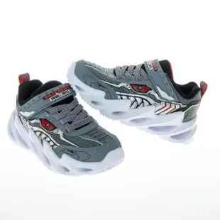 【SKECHERS】男童系列 燈鞋 SHARK-BOTS(402118LGRY)