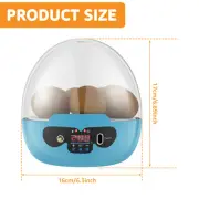 Egg Incubator Smart Egg Incubator for Hatching 6 Eggs Chicken Incubator qicHT