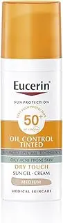 Eucerin Sun Oil Control Tinted Gel-Cream Dry Touch SPF50+ Medium 50ml
