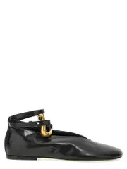 [Jil Sander] Jil Sander-Leather Ballet Flats Flat Shoes Nero-Donna 36.5IT Black