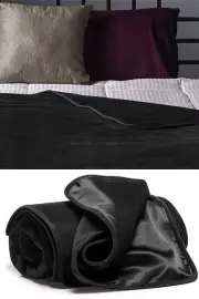 Liberator Reversible Velvety & Satin Waterproof Throw Blanket