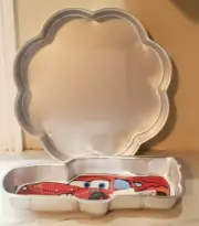 2 VNTG new WILTON PERFORMANCE cake PANS PETAL 15" Cars Lightning McQueen Disney