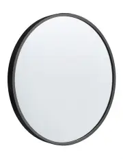 [Furb] Round Aluminum Frame Mirror 80cm in Black