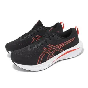 【asics 亞瑟士】慢跑鞋 GEL-Excite 10 4E 男鞋 超寬楦 黑 紅 緩衝 亞瑟膠 入門款 亞瑟士(1011B599007)