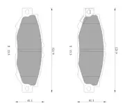 Bosch Rear Brake Pads for Toyota Chaser X10 2L Petrol 1GFE 1998 - 2001