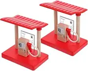 Educational Wooden Train Accessories Pretend Play Props for Boys and Girls Train Scene Layout Toy Set