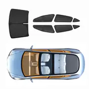 Tesla Model 3 Sunshade Side Rear Windows Windshield Sun Shades Reflective Covers Sunproof UV Rays Camping Privacy Protection Blocker Set of 7