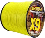 LLEIIshen 9 Strands Braided Fishing Line Japan Silk PE Multicolor Fishing Lines Braid 300m Strong Strength Fish Line 20LB-100LB/1976