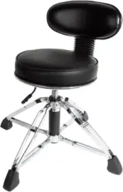 Hydraulic Drum Throne/Stool with Back Rest - 42Cm to 54Cm