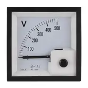72-L6 Voltmeter 500V Pointer Type Voltage Meter Mechanical Header Pointer Meter Generator Set Part Black