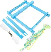 LALAFINA 1 Set DIY Robot Knitter Loom Kit Knitting Mill Machine Bead Loom Stem Miniature Knitting Looms Knitting Machine Snap Clip Dough Knitting Tool Abs
