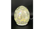 Crystal Wonderland White Flower Glass Mosaic Diffuser Large