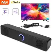 PC Soundbar Wired and Wireless Bluetooth Speaker USB Powered Soundbar for TV Pc