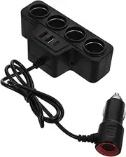 PRETYZOOM Fast Charging Car with USB Quick Charging Splitter Vehicle Charger for Multiple Devices Compact Durable Design for and Everyday Use