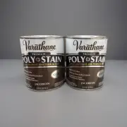 Lot Of 2 Varathane Stain+Poly Jacobean Gloss Quart Size
