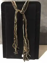 African Fair Trade Kili - Dar Tie Necklace Brown Seed Bead