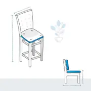 Stretch Bar Stool Custom Covers