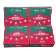 Ceramic Multicolored 25-Count C9 String Lights Set x 6 Incandescent New Sealed