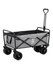 [Gardeon] Garden Cart with Cargo Net in Grey