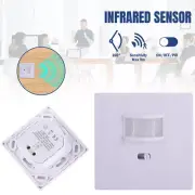 Motion Sensor AC100-240V PIR Detector Auto Infrared LED Light Switch NEW