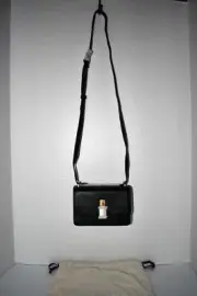 Ted Baker Sloane MINI Leather Shoulder Padlock Bag in Black #270471 NWT