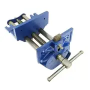 7" Cast Iron Woodworker's Bench Vise Quick Release Vice for Woodworking - 19309