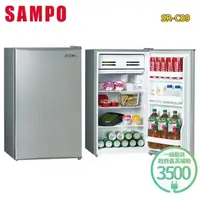 在飛比找momo購物網優惠-【SAMPO 聲寶】95公升一級能效定頻單門冰箱(SR-C0