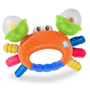 Bkids B kids 美國 固齒器 螃蟹造型 Rattle & Teether Sand Crab